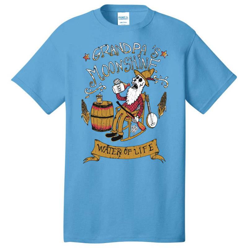 Grandpa's Moonshine Basic T-shirt by tcgirging | Artistshot