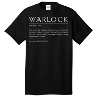 Warlock Definition Basic T-shirt | Artistshot