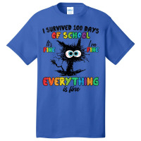 Womens 100 Days Of School It's Fine I'm Fine Every Basic T-shirt | Artistshot