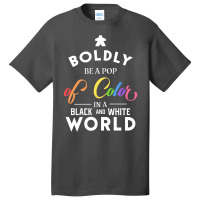 Rainbow Meeple Boldly Be A Pop Of Color Board Game Basic T-shirt | Artistshot