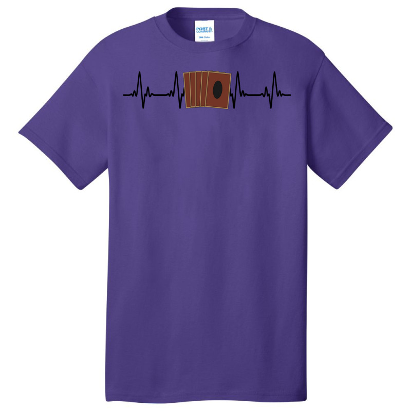 Black Colored Heartbeat I Love Trading Card Games Basic T-shirt | Artistshot