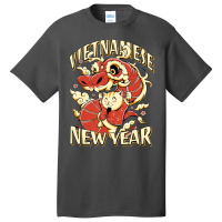 Chinese Vietnamese New Year 12 Zodiacs Dragon Danc Basic T-shirt | Artistshot