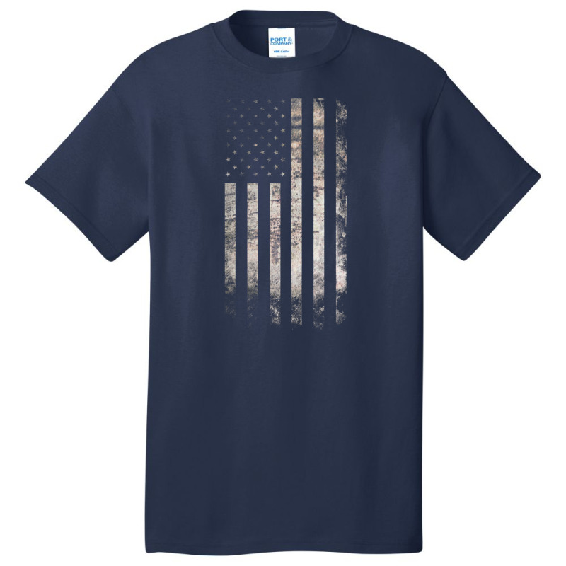 Vintage Usa Flag Basic T-shirt | Artistshot