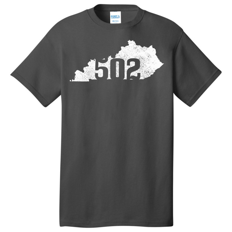 Louisville 502 Area Code Kentucky Map State Pride Basic T-shirt | Artistshot