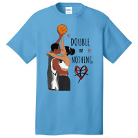 Couple Black Basketball Movies I Love You Card His Basic T-shirt | Artistshot