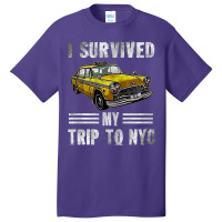 I Survived My Trip To Nyc, Love Nyc New York Costu Basic T-shirt | Artistshot