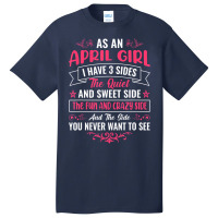 As An April Girl   Girl T Shirt Basic T-shirt | Artistshot