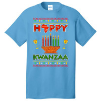 Happy Kwanzaa Kinara Candles African American Chri Basic T-shirt | Artistshot