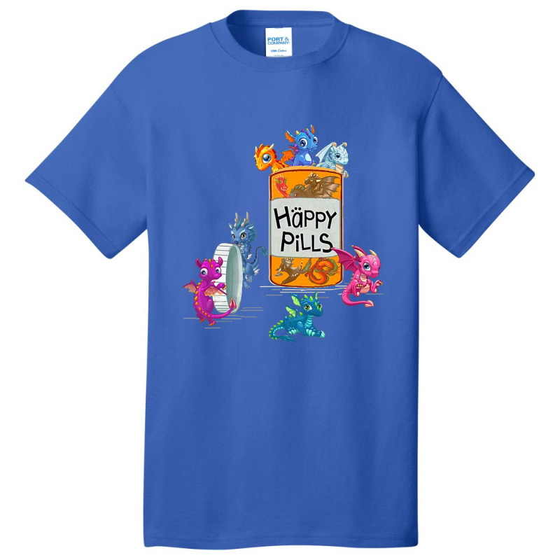 Dragon Pills Happy Medicine Basic T-shirt by whoretacarpal | Artistshot