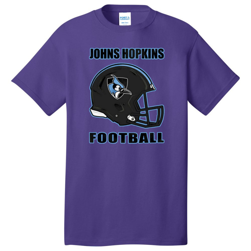 Black Johns Hopkins Football Basic T-shirt | Artistshot