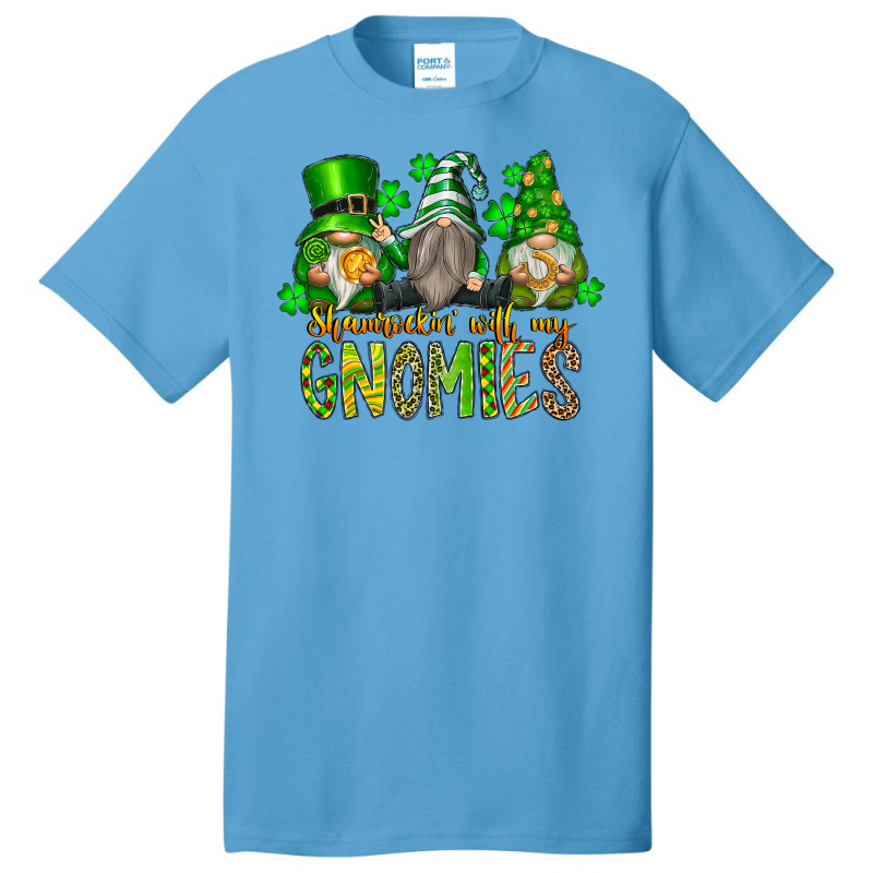 Shamrockin With My Gnomies Basic T-shirt by SublimationCraftShop | Artistshot