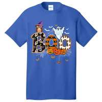 Boo Creepy Owl Pumpkin Ghost Funny Halloween Costu Basic T-shirt | Artistshot