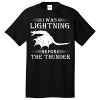 Thunder Dragon Birthday Gift T Shirt Basic T-shirt | Artistshot