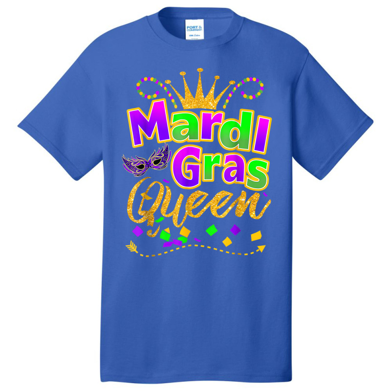 Mardi Gras Queen Crown Parade Costume Party Women Basic T-shirt by scrabeck | Artistshot