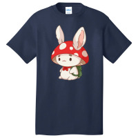 Mushroom Cat Basic T-shirt | Artistshot