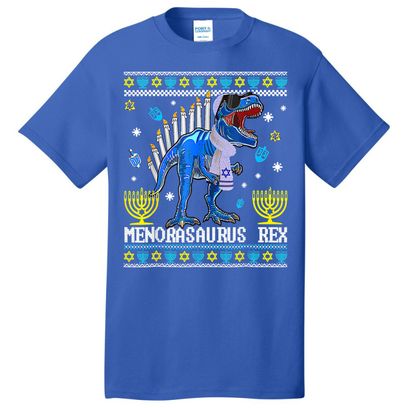 Menorasaurus Rex Hanukkah Chanukkah Menorah Jewish Basic T-shirt | Artistshot