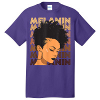 Black Strong Girl Afro Love Melanin African Americ Basic T-shirt | Artistshot