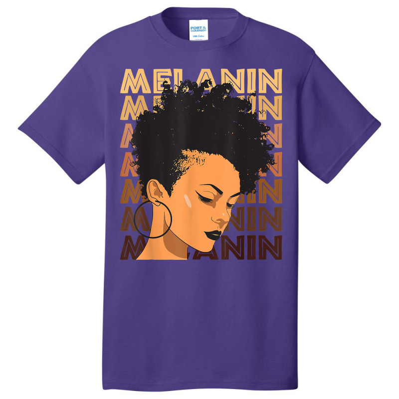 Black Strong Girl Afro Love Melanin African Americ Basic T-shirt | Artistshot