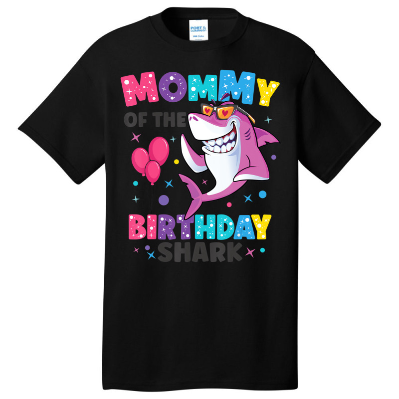 Mommy Of The Shark Birthday Mom Matching Family T Basic T-shirt | Artistshot