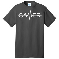 Gamer Heartbeat Video Games Graphic T Shirt Basic T-shirt | Artistshot