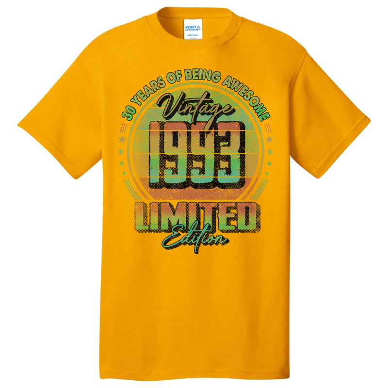 Vintage 1993 Limited Edition Shirt 30 Year Old 30t Basic T-shirt by greifelqcoo | Artistshot