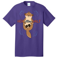 Her Otter Half Musteline Mammal Mustelid Couple An Basic T-shirt | Artistshot