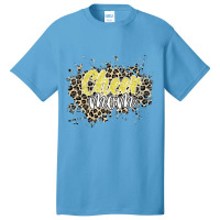 Womens Cheer Mom Shirt, Leopard Cheetah Print Yell Basic T-shirt | Artistshot