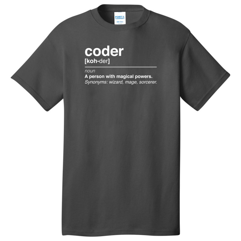 Coder Definition Basic T-shirt by GaryDustinKnutson | Artistshot