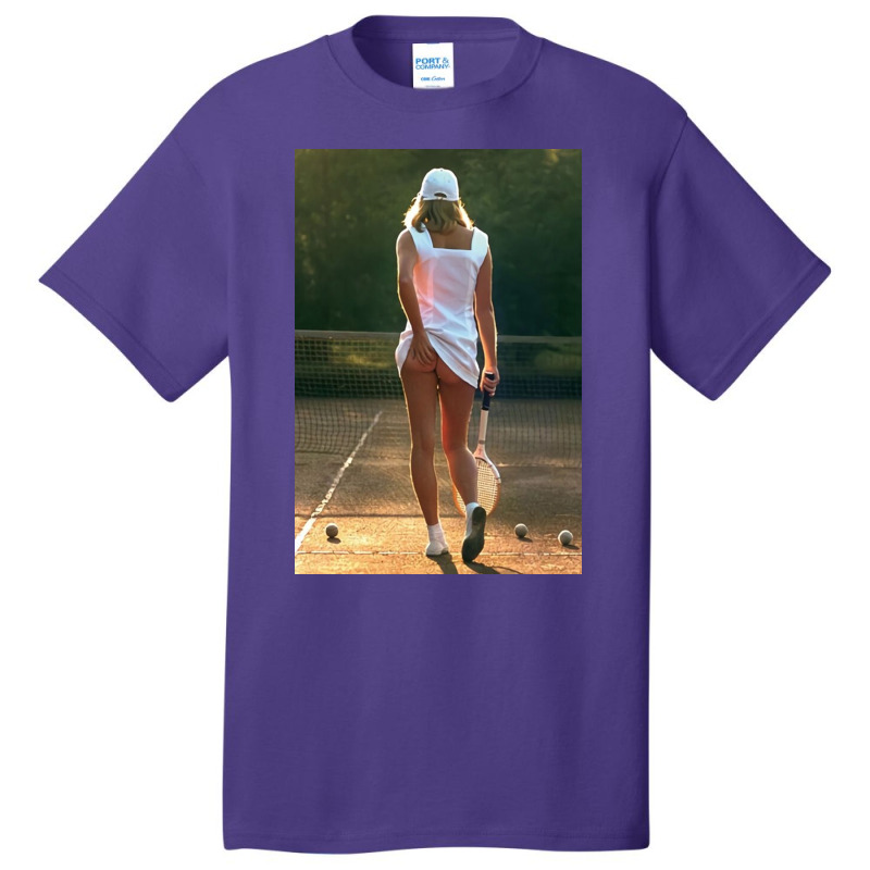 Tennis Girl Martin Elliott Basic T-shirt | Artistshot