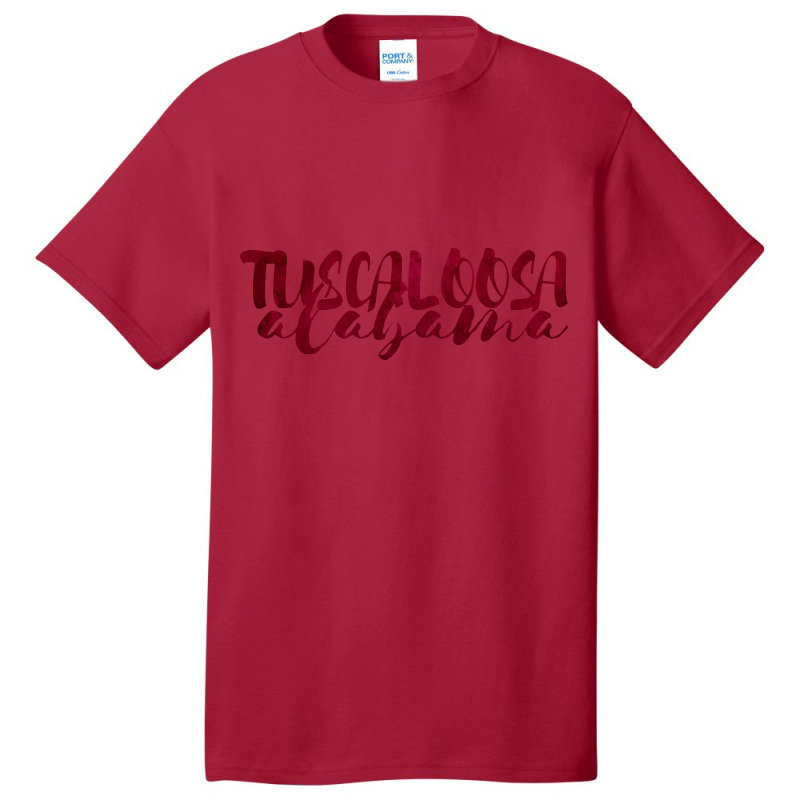 Tuscaloosa Watercolor Text Basic T-shirt | Artistshot