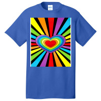 Pride Rainbow Heart 1 Basic T-shirt | Artistshot