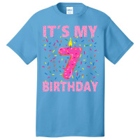 Sweet Donut It's My 7th Birthday Shirt 7 Yrs Old G Basic T-shirt | Artistshot