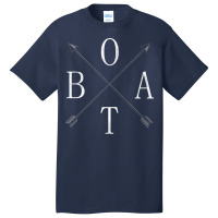 Minimalist Word Boat With Arrows And Pointers For Basic T-shirt | Artistshot