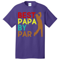 Best Papa By Par Basic T-shirt | Artistshot