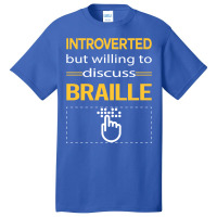 Funny Introverted Braille Love Basic T-shirt | Artistshot