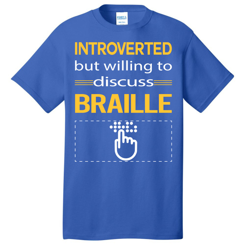 Funny Introverted Braille Love Basic T-shirt | Artistshot