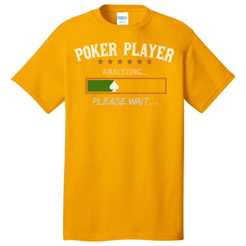 Poker Player Analyzing Music Basic T-shirt by beredyhayaviq | Artistshot