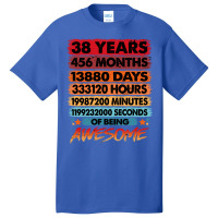 38th Birthday  38 Years Old Vintage Birthday 80s Basic T-shirt | Artistshot