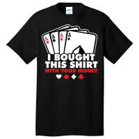 Casino Poker Vegas Omaha Texas Holdem Gambler Trav Basic T-shirt | Artistshot