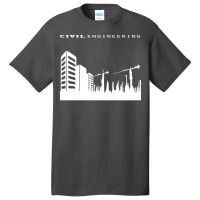 Civil Engineering Building Tower Crane Engineer De Basic T-shirt | Artistshot