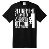 Retirement Rock Climbing 80s Basic T-shirt | Artistshot