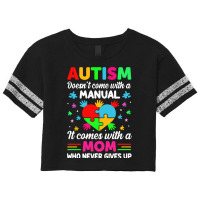 Autism Awareness T  Shirt Autism Doesn't Come With A Manual It Comes W Scorecard Crop Tee | Artistshot