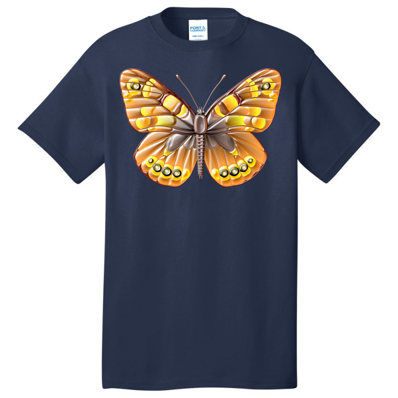 Plastic Color Butterfly Yellow Basic T-shirt by bebbahctinb | Artistshot