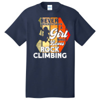 Rock Climbing Climber Climbing Retro Basic T-shirt | Artistshot