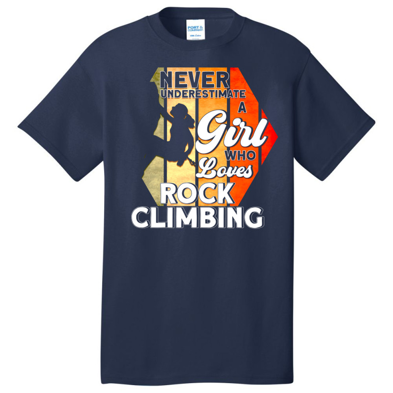 Rock Climbing Climber Climbing Retro Basic T-shirt | Artistshot