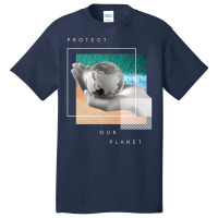 Protect Our Planet Retro Basic T-shirt | Artistshot