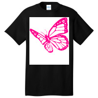 Butterfly Pink Tumblr Basic T-shirt | Artistshot