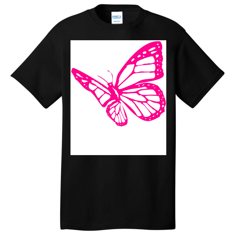 Butterfly Pink Tumblr Basic T-shirt | Artistshot