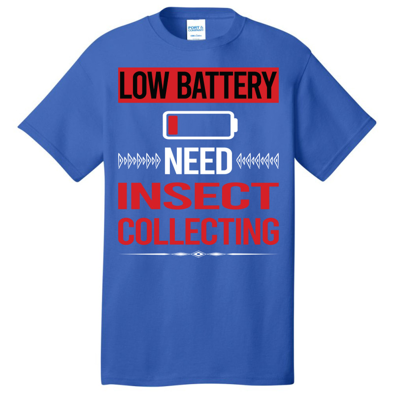 Low Battery Insect Collecting Girl Basic T-shirt | Artistshot