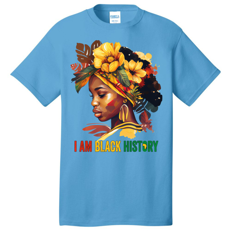 I Am Black History Women Girls Black Queen Month H Basic T-shirt | Artistshot